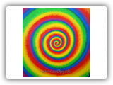 Rainbow-Spiral 1 77x77cm