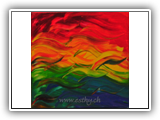 Rainbow-Waves 30x30cm