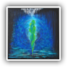 Blue Green Light - Soulmates Blue Oil 30x30cm 23709